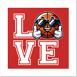 LOVE Basketball Thumbs Up Posters and Art